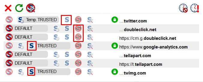 NoScript settings I use for Twitter